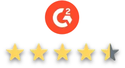 G2 Reviews Score 4.5 Stars