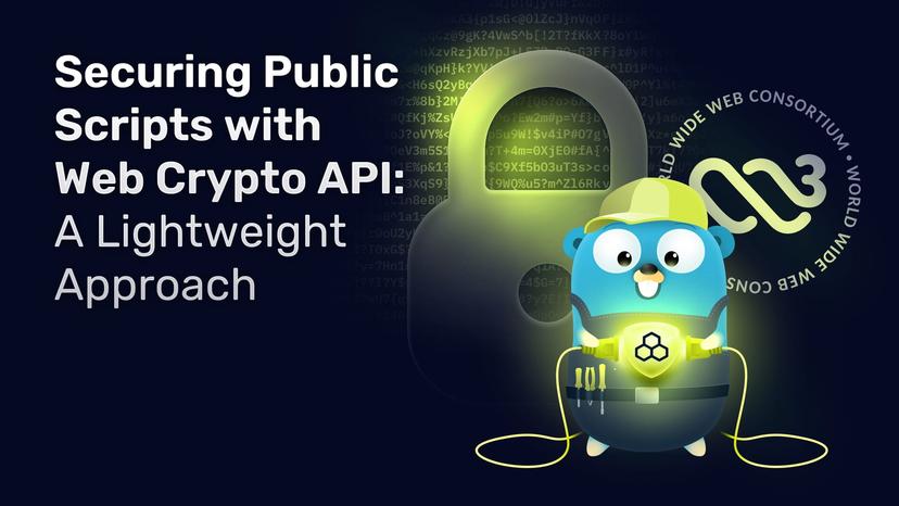 Securing Public Scripts with Web Crypto API: A Lightweight Approach