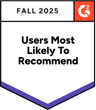 Most likely to recommend