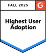 Higher adoption rate