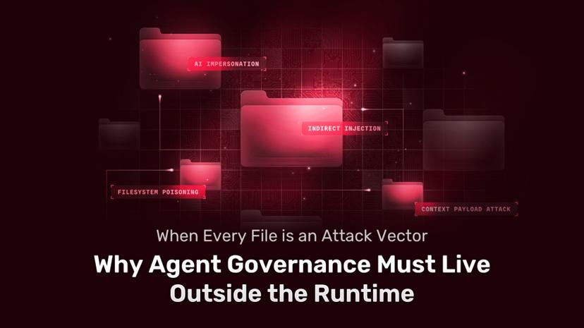 When Every File is an Attack Vector: Why Agent Governance Must Live Outside the Runtime