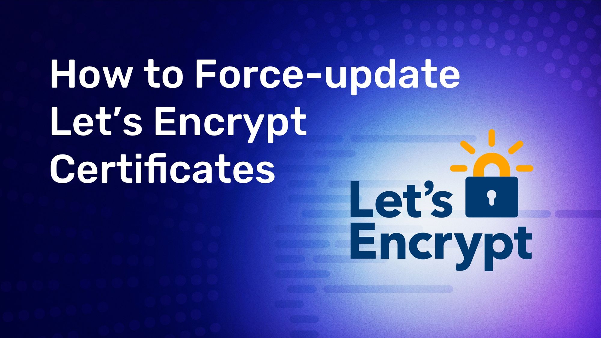 lets encrypt certificates 