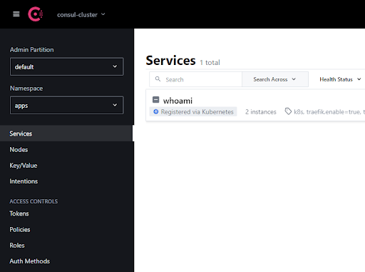 hashicorp consul services list